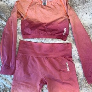 Gymshark 2 piece ombré set